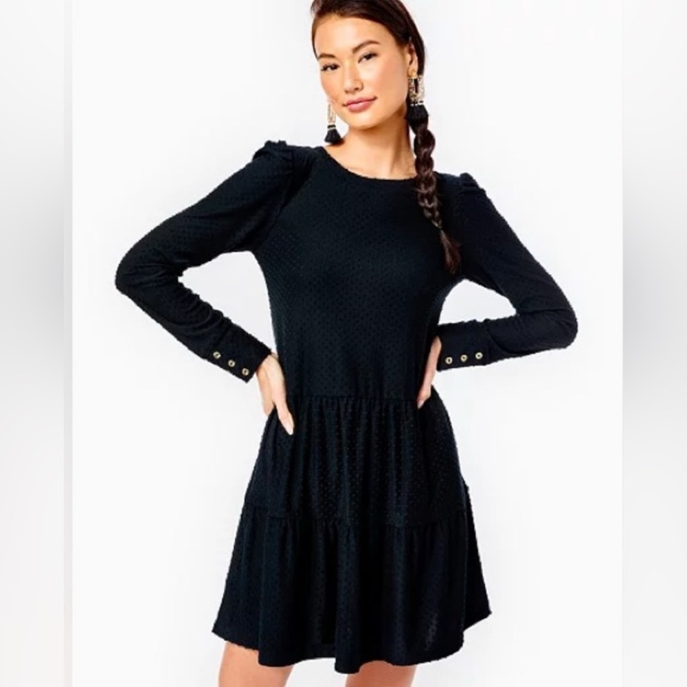 Lilly Pulitzer Arlette Dress, EUC, Black, Size XS